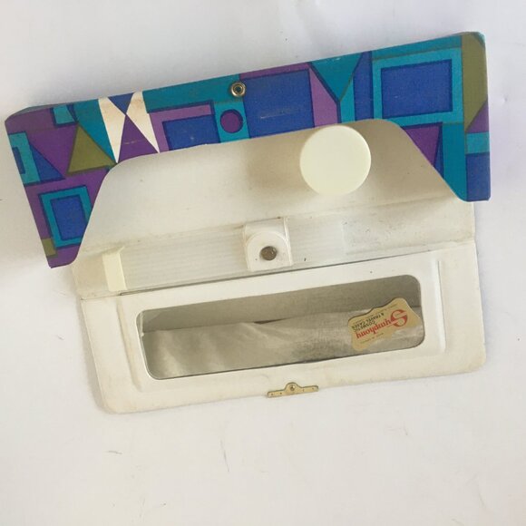 Symphony Mirror Window Rigid Box MAKEUP COSMETIC Hard Travel Case Purple MCM - Picture 9 of 12